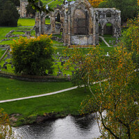 Buy canvas prints of Bolton Priory ruins - Yorkshire by Janet Carmichael