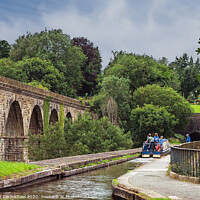 Buy canvas prints of Chirk Aqueduct and Viaduct by Janet Carmichael