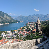Buy canvas prints of Majestic View of Kotor Riviera by Janet Carmichael