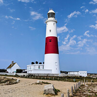 Buy canvas prints of Iconic Portland Bill Lighthouse by Janet Carmichael