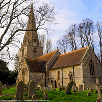 Buy canvas prints of Serene Beauty of Broadwell Church by Janet Carmichael