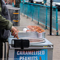 Buy canvas prints of Caramelised peanuts stand  by Julia Janusz