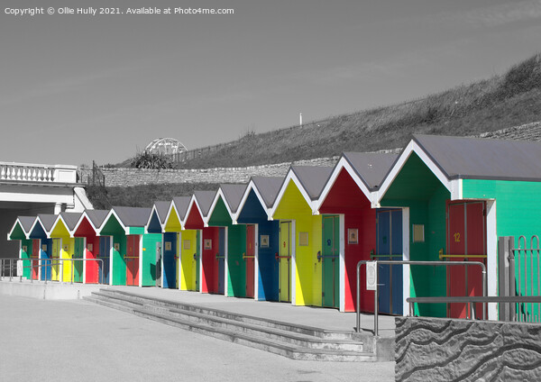 colourful seaside beach huts Picture Board by Ollie Hully