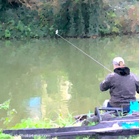 Buy canvas prints of Fishing the Avon  by Ollie Hully