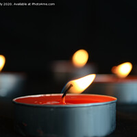 Buy canvas prints of relaxing candles by Ollie Hully