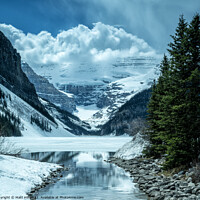 Buy canvas prints of Spring on Lake Louise in Banff National Park by Matt Hill