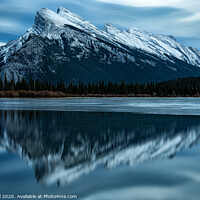 Buy canvas prints of Reflections of Rundle by Matt Hill