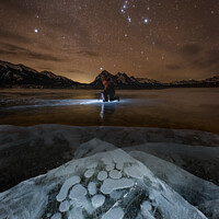 Buy canvas prints of Shooting Bubbles at Night by Matt Hill