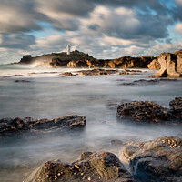 Buy canvas prints of Godrevy Lighthouse, in Cornwall by Paul Richards