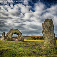 Buy canvas prints of Men-an-tol, in Cornwall by Paul Richards