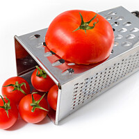 Buy canvas prints of Grate tomatoes by Paul Richards
