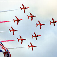 Buy canvas prints of The Red Arrows by Paul Richards