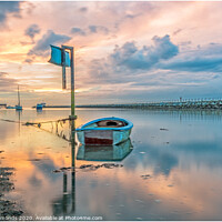 Buy canvas prints of Docked at Herne Bay by Clare Edmonds