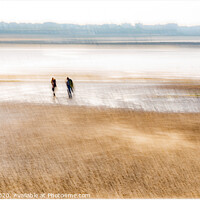 Buy canvas prints of Walk along the beach by Clare Edmonds