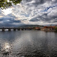 Buy canvas prints of River Vltava and Charles Bridge in Prague by Rob McAvoy