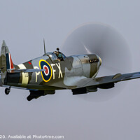 Buy canvas prints of Spitfire TD314 Take-off by MARTIN WOOD