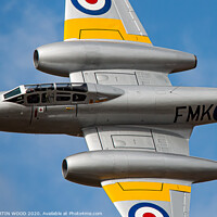 Buy canvas prints of Gloster Meteor WA591 by MARTIN WOOD