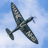 Buy canvas prints of NHS Spitfire flight by MARTIN WOOD