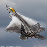 Buy canvas prints of F-22 Raptor clouds by MARTIN WOOD