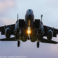 Buy canvas prints of F-15 Eagle Landing by MARTIN WOOD