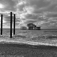 Buy canvas prints of Brighton West Pier, Sussex England  by Les Morris