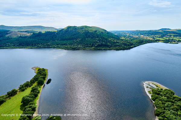 Aerial Lake District View UK Picture Board by Marianna Obino