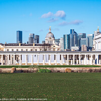 Buy canvas prints of Colonnade in Greenwich  by Marianna Obino
