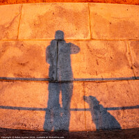 Buy canvas prints of One Man & His Dog by Robin Hunter