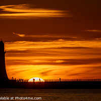 Buy canvas prints of Sunrise at Roker - 1 by Robin Hunter