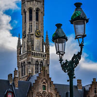Buy canvas prints of Bruges Clock Tower by Harris Maidment