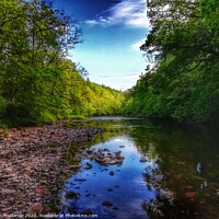 Buy canvas prints of RIVER AYR REFLECTIONS  by Jim McGarvie