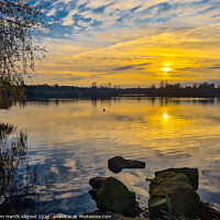 Buy canvas prints of Ferry Meadows Sunset  by Tom Hartfil-Allgood