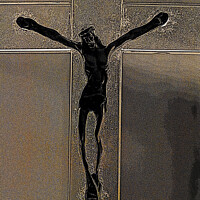 Buy canvas prints of Christ on the Cross. by Mark Ward