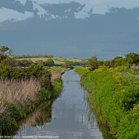 Buy canvas prints of Royal Military Canal at Pett Level Sussex. by Mark Ward