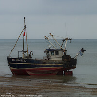 Buy canvas prints of Hastings Fishing Boat . by Mark Ward