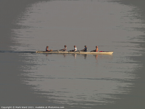 Five Men in a Boat Picture Board by Mark Ward