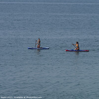 Buy canvas prints of Paddle Board Fun in East Sussex by Mark Ward