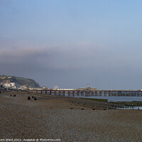 Buy canvas prints of Hastings Pier from St Leonards. by Mark Ward