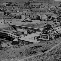 Buy canvas prints of Welsh Coalmine from the 1950's by Mark Ward