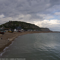 Buy canvas prints of Clouds over The Stade of Hastings by Mark Ward