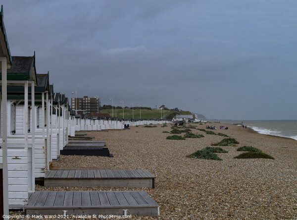 Bexhill Beach. Waiting for the Sun. Picture Board by Mark Ward
