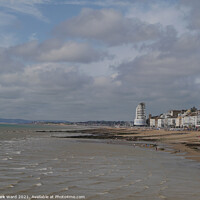 Buy canvas prints of A View From Hasting Pier by Mark Ward