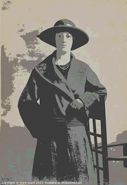 Portrait of a Lady from the 1920's Picture Board by Mark Ward