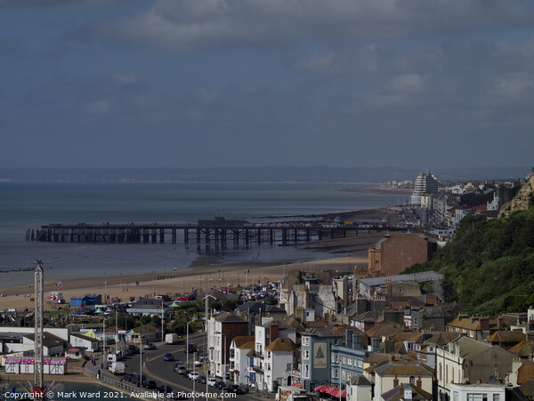 Hastings Pier and Seafront. Picture Board by Mark Ward