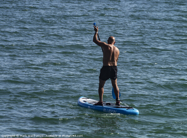 Paddle and Find Peace. Picture Board by Mark Ward