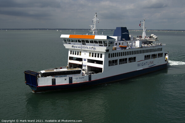 The Isle of Wight Ferry Picture Board by Mark Ward