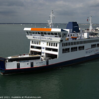 Buy canvas prints of The Isle of Wight Ferry by Mark Ward