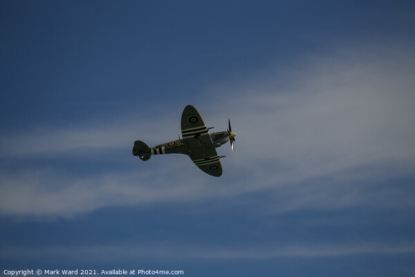 Battle of Britain Spitfire. Picture Board by Mark Ward