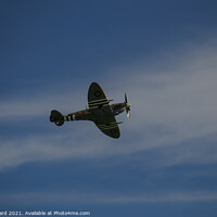 Buy canvas prints of Battle of Britain Spitfire. by Mark Ward