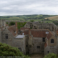 Buy canvas prints of Carisbrooke Castle. Isle of Wight. by Mark Ward